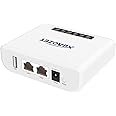 Xiiaozet Wireless Print Server, Share a Printer to Multiple Computer with 1 Port USB2.0 Wide Compatibility Convert Printer to Wirelesss Support Ethernet WiFi Connect Network LK100W