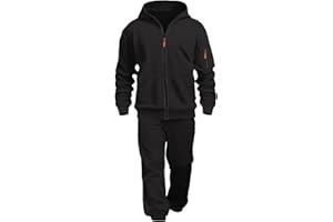 Boys Zip up Jacket Sweatshirt and Joggers Fleece Athletic Track Suit 2 Piece Outfits Fall Winter Warm Sweatsuit Clothing Sets