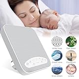 White Noise Machine, 2018 Upgraded Sleep Sound Machine, Sound Therapy Machine with 3 Timers & 6 Natural Sound Options including lullaby, Ideal for Tinnitus Sufferer, Light-sleeper, Baby by WINONLY