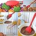 Silicone Kitchen Utensils Set: Heat-Resistant Silicone Cooking Tools for Non-Stick Cookware（Red Holder))