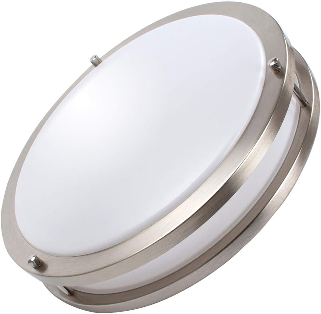 Drosbey 36W LED Ceiling Light Fixture, 13in Flush Mount Light Fixture, Ceiling Lamp for Bedroom, Kitchen, Bathroom, Hallway, Stairwell, Super Bright 3200 Lumens, 5000K Daylight White: Home Improvement