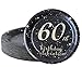 60th birthday decorations party supplies set,60th birthday gifts for women or men, 50 piece paper plates,9 x 9 Inches. (60)