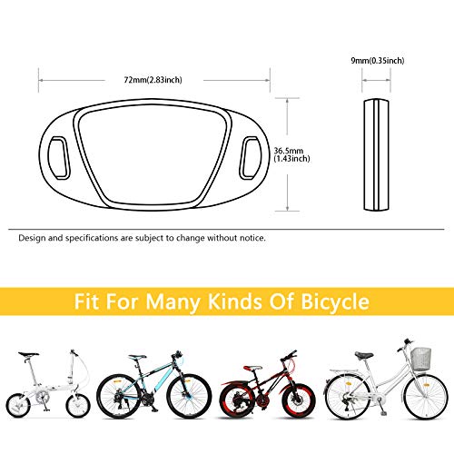 BSK Amber Oval Bike Wheel Reflectors(4pcs)