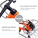 Max4out Mountain Bikes Bicycle with 21 Speed Double Disc Brake Suspension Fork Bike Orange Spray Paint 26 Inch Wheelsthumb 2