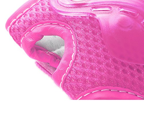 Dtown Child Kids Bike Cycling Bicycle Riding Protective Gear Set,Knee and Elbow Pads with Wrist Support Guards Multi-sports:Rollerblading,Skating,Volleyball,BMX