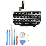 Black Keypad Keyboard Qwerty Button Membrane Flex Cable Replacement Parts for Blackberry Bold Q10 + Tool Kit