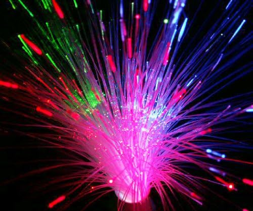 Multifunction - Colour Changing UFO Fiber optic lamp - Battery operated