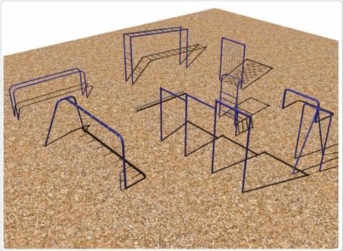 Sport Play 511-209 9 Unit Course - Galvanized