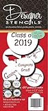2019 Graduate Cookie Stencil Set C207-19 by Designer Stencils