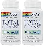 Solaray Total Cleanse Uric Acid 60 Vegetarian Capsules (Pack of 2)