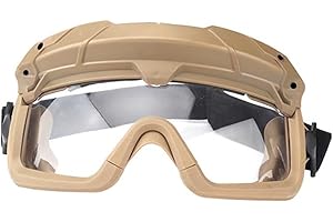 V3COOGOGEAR Tactical Split Two Modes Goggles Compatible with Airsoft Fast Helmet Paintball Hunting Field Outdoor