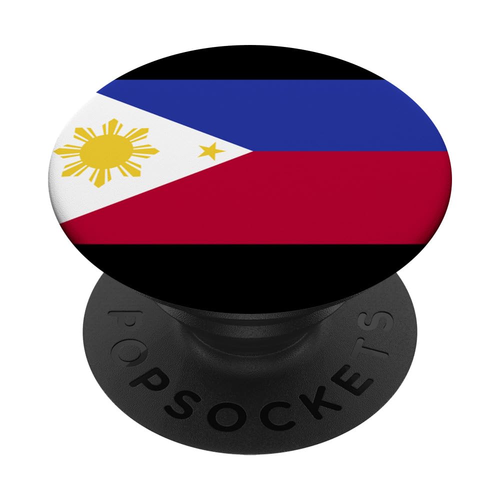 Retro Philippines Flag Vintage Filipino Flag Filipino PopSockets PopGrip: Swappable Grip for Phones & Tablets