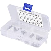 Stainless Steel Hex Nuts Set 140pcs | M1-M3 Metric, 304 Steel, Storage Box, for Home Repair and Machine Assembly