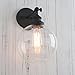 Permo Wall Sconce Vintage Industrial 1-Light Rustic Wall Mount Light Fixture with 7.9