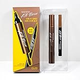 CLIO Tinted Tattoo Kill Brow Master Set (Tattoo Pen + Brow Mascara + Tinted Tattoo Brush liner) #2 Soft Brown