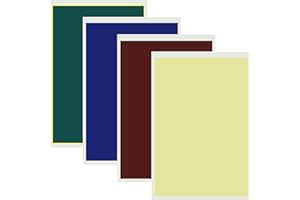 OBSUMMOY 4 Pieces Colorful Laser Engraving Marking Paper 39x27CM Engraving Color Paper Laser Marking Paper for Ceramics Glass Metal Laser Engraving