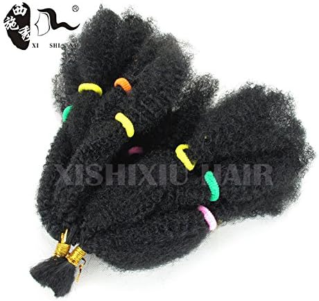 3Pack/Lot Afro Kinky Bulk Beauty Collection 10" Synthetic Hair Braids Bulk Hair For Braiding Marley Braid Hair (1B#)