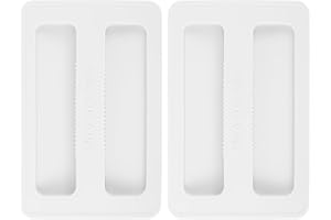 Ymapinc 2Pcs Toaster Cover 2 Slice, Silicone Toaster Dust Covers White Bread Machine Cover Silicone Toaster Lid Bread Maker Top Cover Sandwich Machine Part Accessories