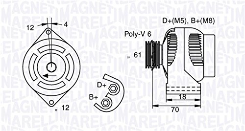 Magneti Marelli 063377005010 Alternateur
