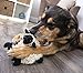 goDog Fuzzy Wuzzy Sheep with Chew Guard Tough Plush Dog Toy