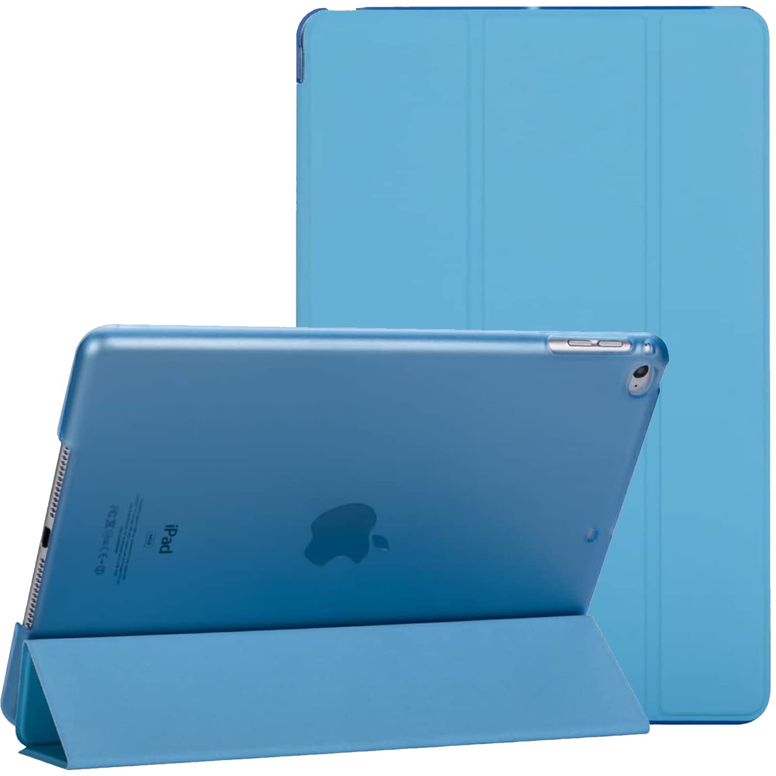 For Apple iPad Mini 1/2/3 Smart Magnetic Stand Case with Automatic Wake/Sleep (Turquoise)