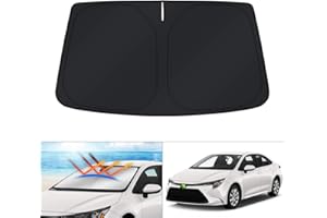 KUST Custom Fit Windshield Sun Shade for 2020-2024 2025 2026 Toyota Corolla (Not for Corolla Cross) Accessories Sunshade Sun Visor Protector Foldable Blocks UV Rays Keep Cooler