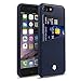 Cobble Pro Premium Leather Case Compatible with iPhone SE 2020/8 / 7, [Handcrafted] Leather Textured Back Cover with Card Slot Holder Compatible with iPhone SE 2020 SE2 / 8/7 Dark Blue