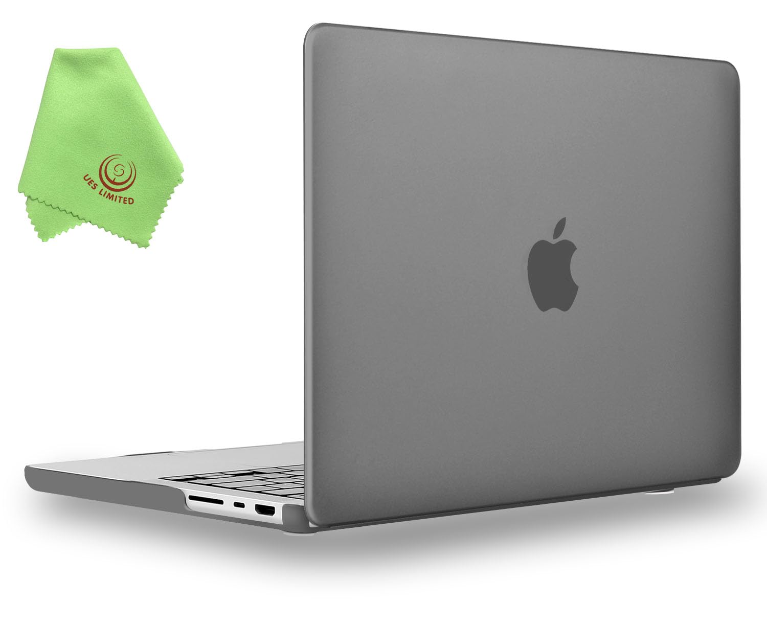 UESWILL Compatible with 2021-2026 MacBook Pro 16 inch M5 M4 M3 M2 M1 Pro Max Chip Model A3429 A3428 A3403 A3186 A2485 A2780 A2991 Matte Case Cover + Microfiber Cloth, Gray