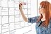 Delane Large Dry Erase Wall Calendar Planner, 24 x 36 Inch Erasable Calendar and 4 Double Stick Mounting Foam Pieces - Jumbo