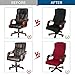 CAVEEN Office Chair Cover Computer Chair Universal Boss Chair Cover Modern Simplism Style High Back Large Size (Chair not Included) Black Large