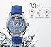 WASTIME Women's Watch Fashion Quartz Analog Leather Strap Water Resistant Wrist Watches for Lady Girl – Blue