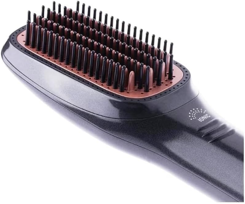 Joy Professional 2-in-1 Hot Air Styling Brush – 1200W Hair Dryer & Styler Volumizer with 3 Heat Settings, Ceramic Coating & Anti-Frizz Technology for All Hair Types (Black & Rose Gold) فرشاة الشعر
