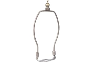 OSALADI Saddle Base Lamp Harp Holder Finials Holder Lamp Shade Frame Lampshade Holder for Shades, Bronze, 7 Inch