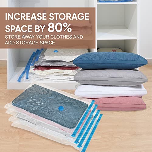 Vacuum Storage Bags, 10 Small Space Saver Bags Vacuum Seal Bags with