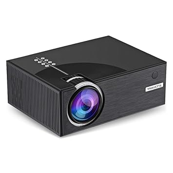 Seaspirit C8 Mini Home Theater Video Projector Support 1080P 1500 Lumens (Black Color)