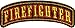 Firefighter Rocker Small Patch - By Ivamis Trading - 3.75x1.5 inch