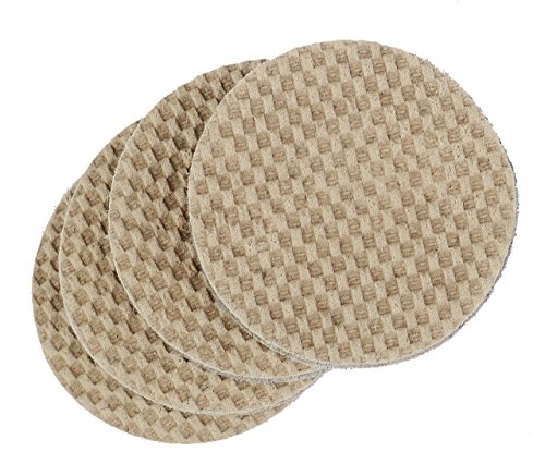 DURA-GRIPÂ® Non-Slip Gripper Pads STOP FURNITURE FROM SLIDING ON CARPET - No Sticky Mess (3 inch round - set of 4)