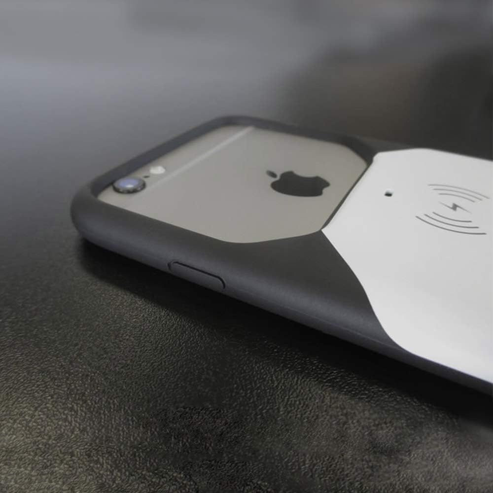 Amazon Com Aircharge Wireless Charging Case For Apple Iphone 6 6s White Black