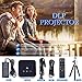 Projector Portable DLP 2500 Lumens 1080P Supported Video Projector 200″ Home Theater Outdoors Gaming Mini Projectors Bluetooth WiFi HDMI USB SD Built-in Stereo Speakers Screen Share (s, Black)thumb 4