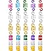 Frienda 130 Pieces Aluminum Hair Coil Dreadlocks Adjustable Hair Cuffs Hair Braiding Beads for Men and Women, 7 Colors