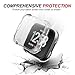 2-Pack Screen Protector Compatible with Fitbit Google Ace LTE Case, Tempered Glass All-Around Protective Screen Full Hard PC Cover Bumper Compatible for Fitbit Google Ace LTE Smart Watch (Glod+Glod)