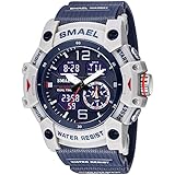MF MINI FOCUS Herenhorloge Mode Tonneau Horloges (Chronograaf/Waterdicht /Lichtgevend/Kalender) Siliconen Band Quartz Horloge voor Mannen, Zwart_Golden, Klassiek
