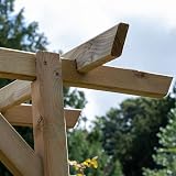 Forest Garden Classic Flat Top Arch Wooden Trellis Side Panels view 5