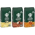 Starbucks Flavored Ground Coffee, Variety Pack, Naturally Flavored, 3 bags (11 oz each)
