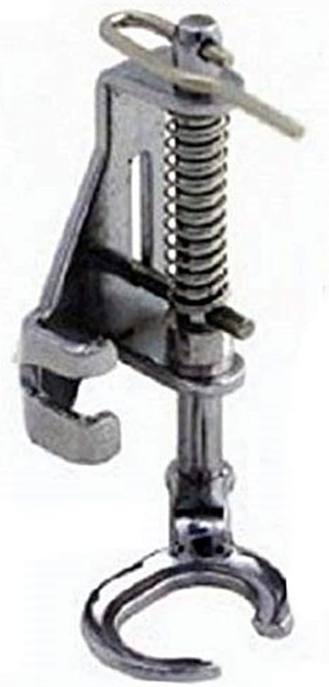 BlueArrowExpress Large Hoop Open Toe Free Motion Quilting, Darning, Spring Loaded Presser Foot Attachment for Viking Mega Quilter Sewing Machine