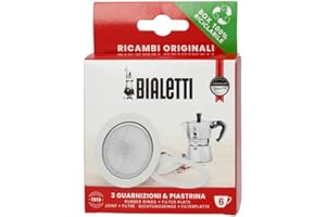 Bialetti Replacement Gasket & Filter for 6 Cup Espresso Maker