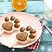 Silicone ICE POP Mold,DiDaDi 2 Cavities Cute ICE CAREM Bar Mould,Popsicle Molds DIY ICE CREAM Maker,Silicone Jelly Chocolate Candy Soap Molds with 20 Wooden Sticks - Paw by DiDaDi