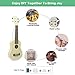 DIY Ukulele Kit Build Your Own Soprano Ukulele Kit Handmade 21 Inch Hawaii Ukulele DIY Kit for Boys Girls Kids Teens Adults Beginners Amateur School Project Art Project