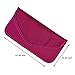 Naviurway Keyless Entry Remote FOB RFID Signal Blocking Bag Cell Phone Signal Shielding Pouch Wallet Case for Privacy Protection and Car Security Rose Red