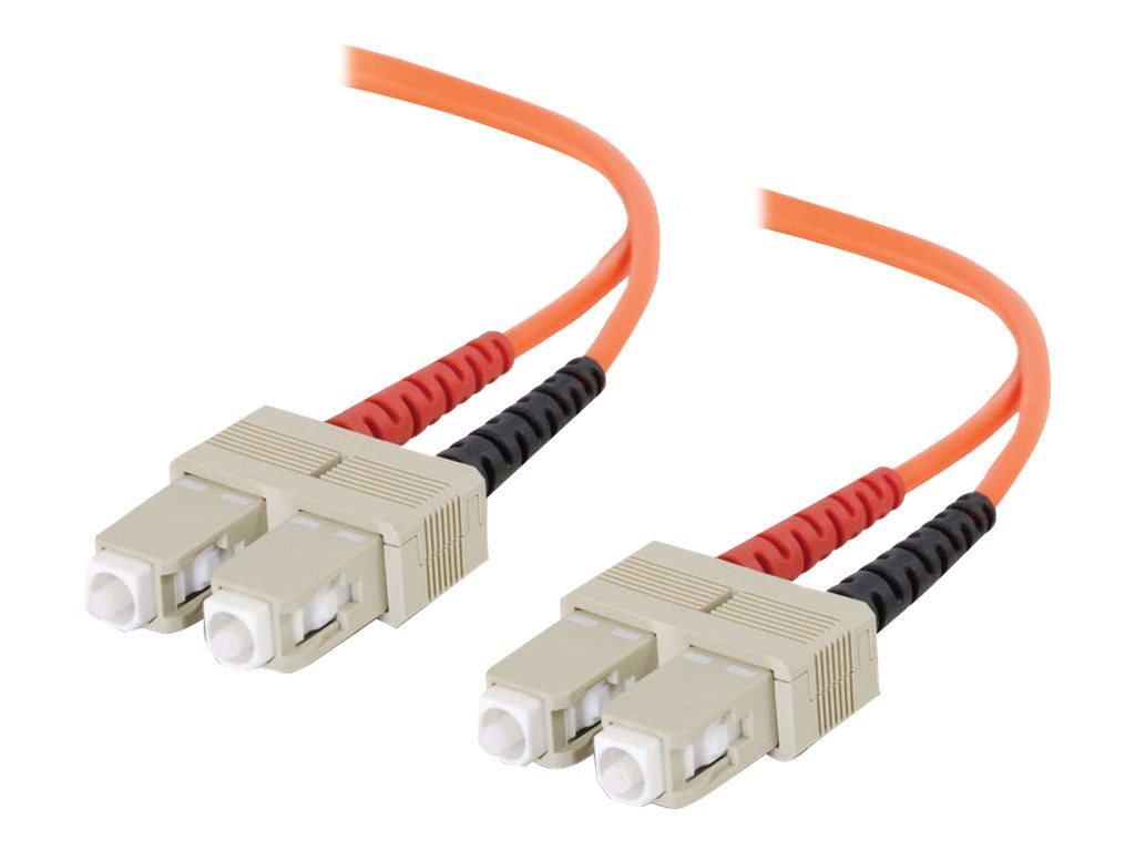 C2G 3m Fibre/Fiber Optic Cable for Fast Ethernet, Fiber Channel, ATM and Gibabit Patch Cable LSZH SC/SC Duplex Multimode Multimode 62.5/125 MM